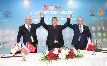 Türkiye, Azerbaycan ve KKTC'deki iktidar partileri arasında iş birliği anlaşması imzalandı