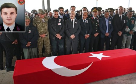 Şehit Jandarma Uzman Çavuş Mustafa Fatih Yetişen Son Yolculuğuna Uğurlandı