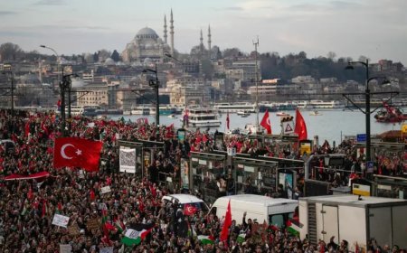 İstanbul'da İsrail protestosu