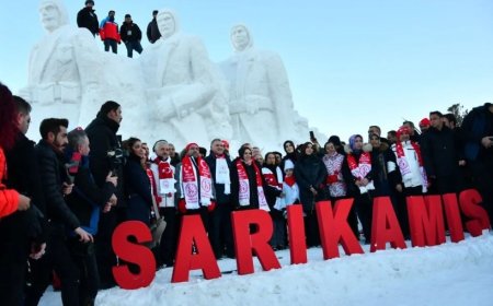 Sarıkamış Şehitleri Anısına Yapılan Kardan Heykeller Açıldı