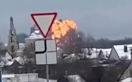 Rus askeri kargo uçağı düştü: 65 Ukraynalı asker öldü