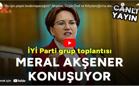 Meral Akşener: Bizi engellemeye çalışan Saray değil, Saraçhane