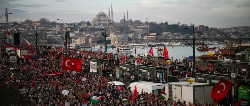 İstanbul'da İsrail protestosu