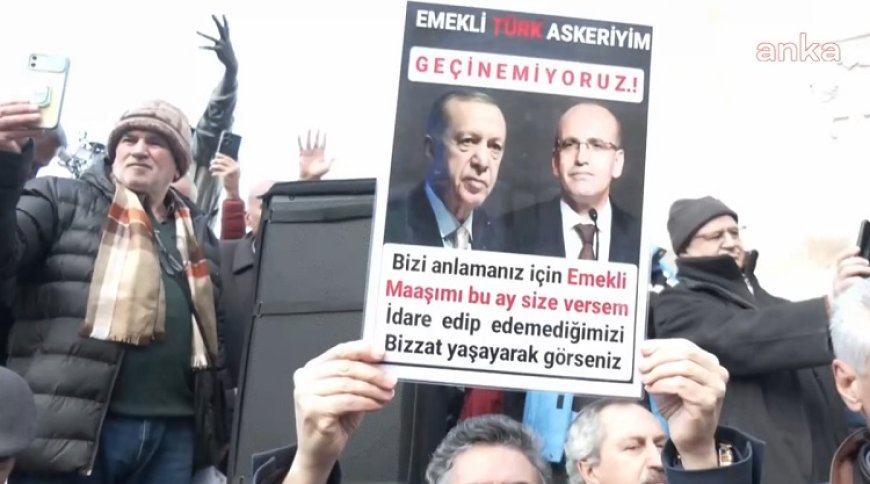 EMEKLİ ASTSUBAYLAR, TAZMİNAT TALEBİYLE ANKARA'DA BİR ARAYA GELDİ