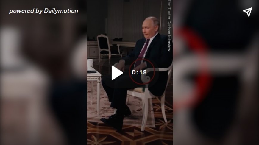 Putin'in Tucker Carlson'la yaptığı röportajdaki hareketi dikkat çekti