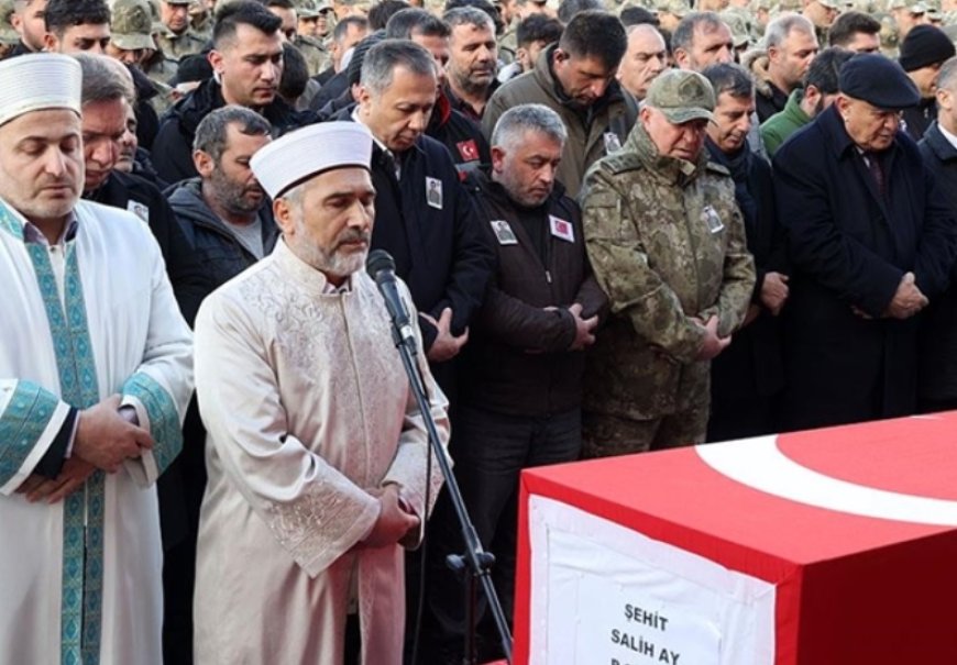 Şehit Salih Ay, Erzincan'da Son Yolculuğuna Uğurlandı