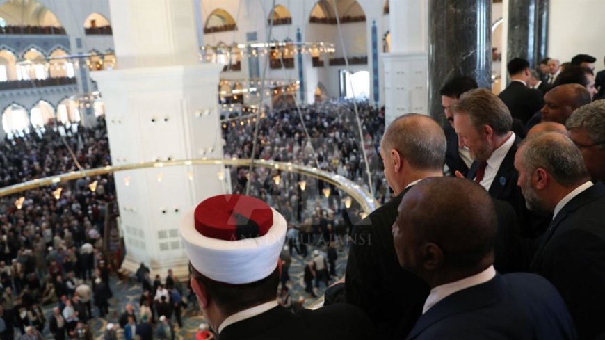 Çamlıca Camii'nin kubbesi çökmeden önce!