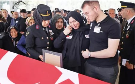Kazada şehit oldu... Astsubaya son veda