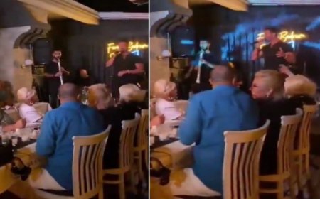 AK Partili Bursalı alkollü bir mekanda 'Çav Bella' eşliğinde eğlendi...