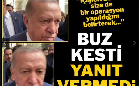 Erdoğan 'Emniyet'teki deprem' sorusunu yanıtsız bıraktı
