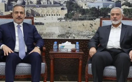 Fidan Hamas siyasi lideri Haniye ile görüştü