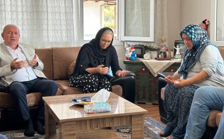 Ceyda Bölünmez Çankırı’dan Konyalılar Federasyonu Genel Başkanı Yusuf Devebacak'ın Ailesine Taziye Ziyareti