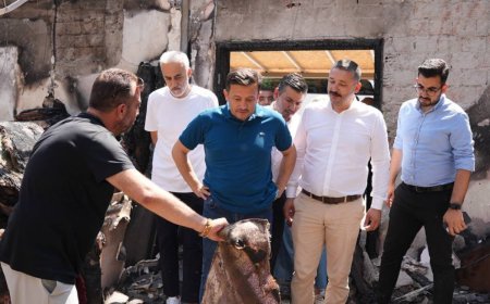 Hamza Dağ'dan Selçuk'taki Orman Yangını Bölgesine Ziyaret