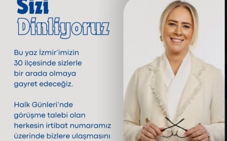 Ceyda Bölünmez Çankırı’dan İzmir Halk Günleri Duyurusu: "Sizi Dinliyoruz"