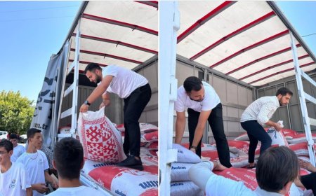 AK Parti’den Sancaklı Köyü’ne Destek Ziyareti: Hayvan Yemleri Teslim Edildi