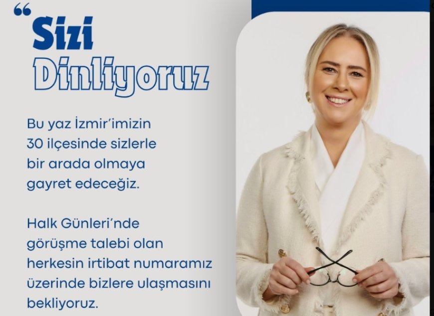 Ceyda Bölünmez Çankırı’dan İzmir Halk Günleri Duyurusu: "Sizi Dinliyoruz"