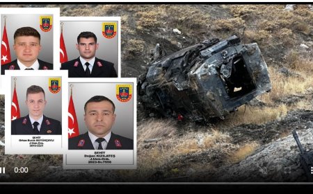 Tunceli Ovacık'ta Askeri Araç Kazası: 4 Asker Şehit Oldu, 1 Asker Yaralı