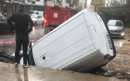 İzmir’de Altyapı Sorunları Bitmiyor: Yağmur Sonrası Yine Çöküntü, Yine Mağduriyet