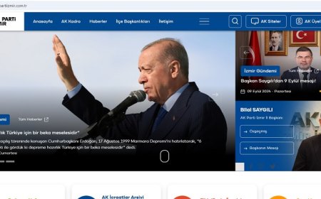 AK Parti İzmir İl Başkanlığı'nın Yeni Web Sitesi Yayında