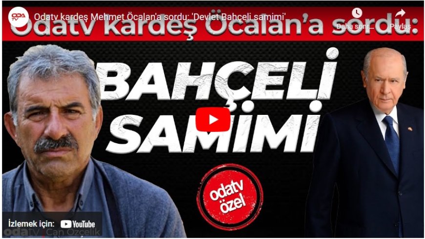 Mehmet Öcalan Bahçeli'nin Öcalan Çağrısını Değerlendirdi: Samimi Bir Girişim