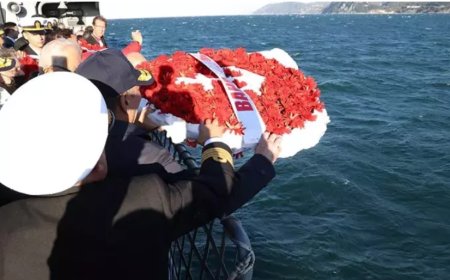 Rus Donanması Tarafından Batırılan 3 Geminin 221 Şehidi İçin Zonguldak Ereğli'de Anma Töreni