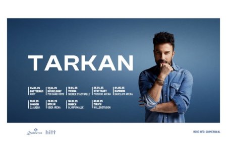 Megastar Tarkan Avrupa Turnesinde! Yeni Albümü ve Hit Şarkılarıyla Avrupa’yı Sallayacak