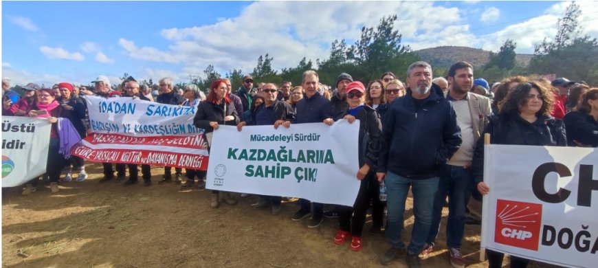 Altın Madeni Karşıtı Eylem: Türkiye'nin Dört Bir Yanından Gelen Çevreciler Kazdağları'nda Buluştu