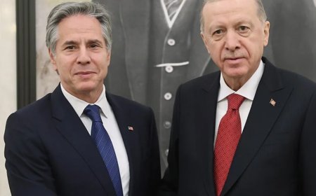 Cumhurbaşkanı Erdoğan, ABD Dışişleri Bakanı Blinken ile Bir Arada