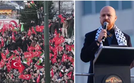 Galata Köprüsü'nde Tarihi Yürüyüş: Filistin'e Destek Buluşması