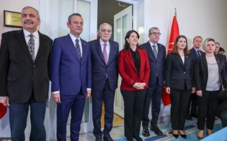 DEM Parti Heyeti CHP Lideri Özgür Özel ile Bir Araya Geldi