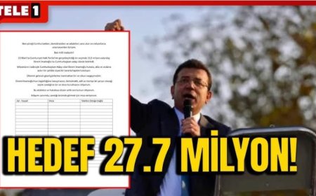 İmamoğlu İçin İmza Kampanyası mı, Algı Operasyonu mu?
