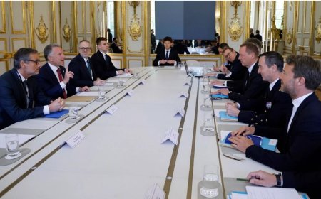 ABD ve Avrupalı Liderler Paris'te Ukrayna'nın Geleceğini Tartışıyor