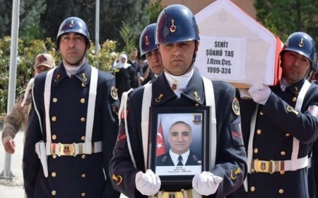 Şehit Uzman Çavuş Şükrü Taş, memleketi Midyat’a uğurlandı