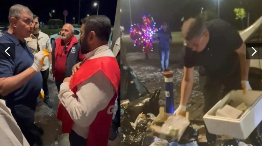 Grevdeki İşçilerin Ardından Çöp Toplamaya Başkan Tugay Çıktı