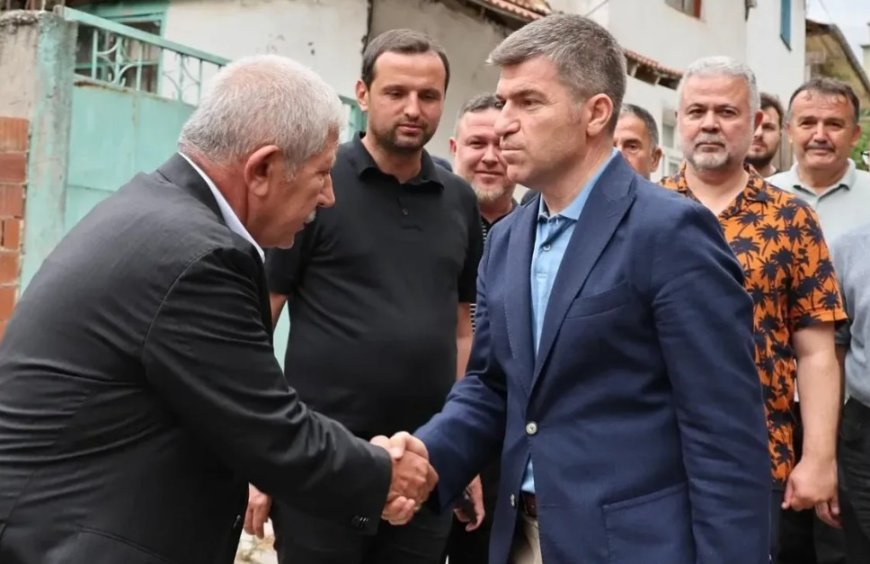 Amasya Valisi Önder Bakan'dan Eski Başkan Mehmet Sarı'ya Başsağlığı Ziyareti