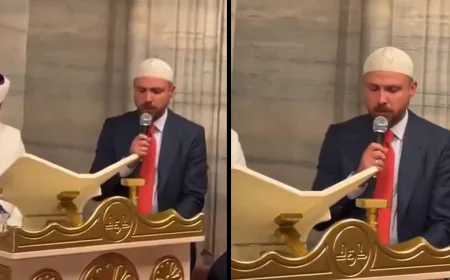 Bilal Erdoğan Şehzadebaşı Camii'nde Kur'an-ı Kerim okudu