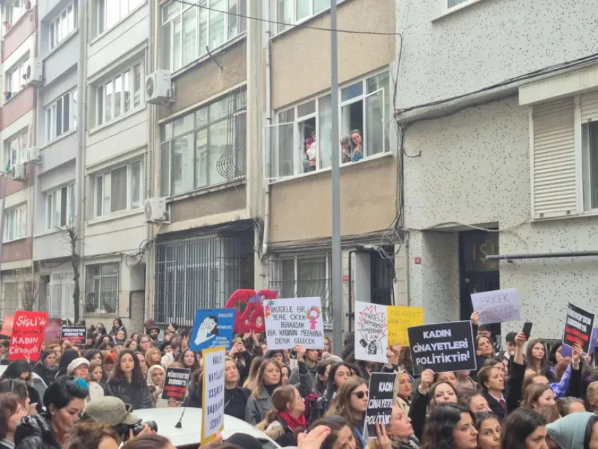 İstanbul'da katledilen Durdona Khokimova için protesto yürüyüşü