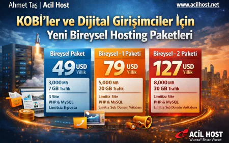 KOBİ'ler için ekonomik ve performanslı yeni hosting paketleri