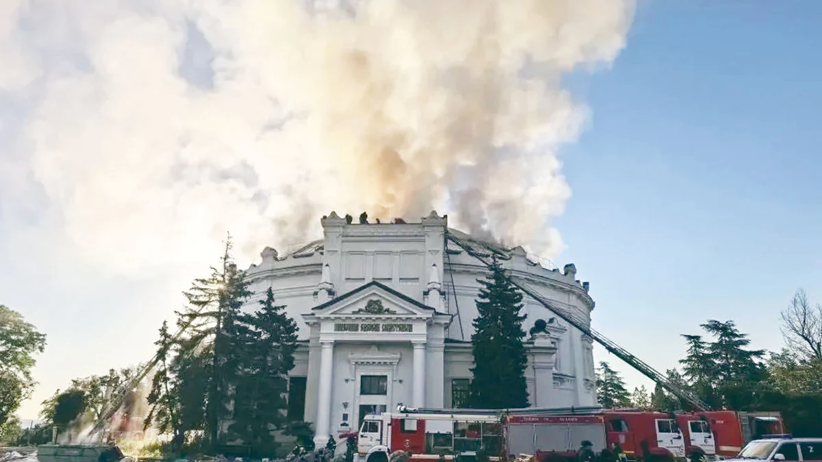 Sivastopol’daki Kırım Savaşı müzesinde yangın: replika panorama yandı