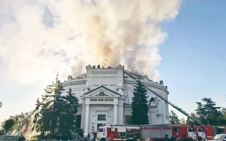 Sivastopol’daki Kırım Savaşı müzesinde yangın: replika panorama yandı