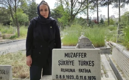 Ayyüce Türkeş’ten Muzaffer Şükriye Türkeş’in mezarına ziyaret