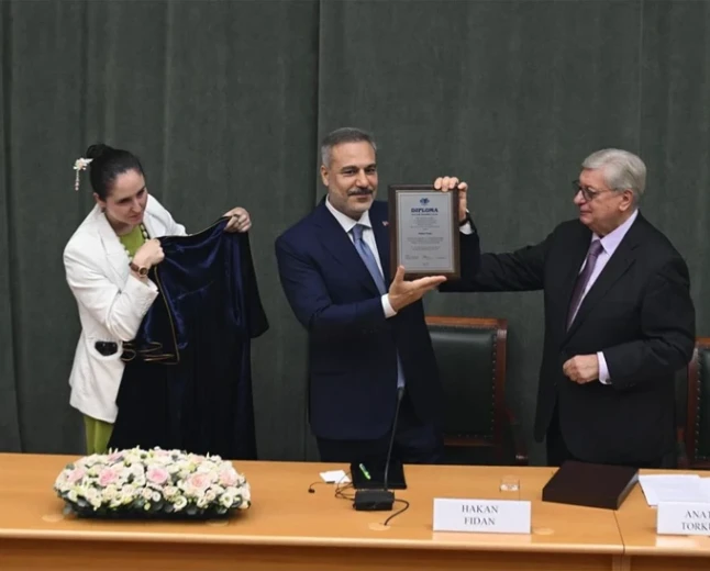 Hakan Fidan’a MGIMO’dan fahri doktora, Putin’den Kazan kabulü