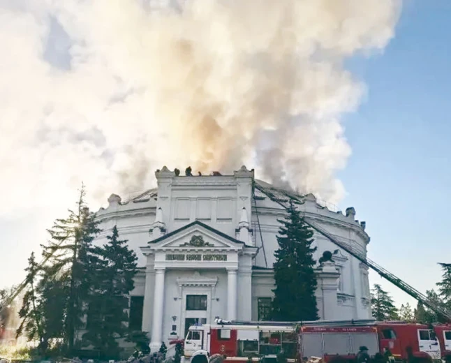 Sivastopol’daki Kırım Savaşı müzesinde yangın: replika panorama yandı