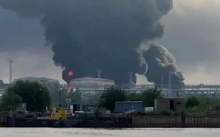 Ukrayna İHA’ları St. Petersburg petrol terminalini vurdu
