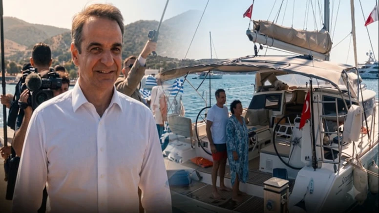 Yunanistan Başbakanı Miçotakis, Leros’ta Türk turistleri selamladı