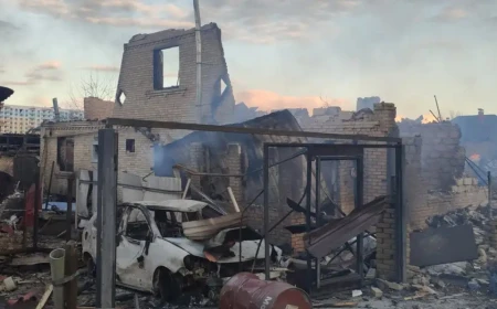 Rusya Kiev bölgesini İHA’larla vurdu: Bir kadın öldü, depolar yandı