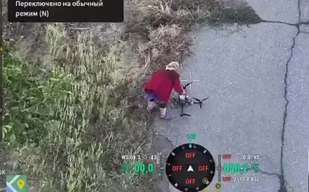 Ukraynalı yaşlı kadın Rus drone’una eliyle müdahale etti