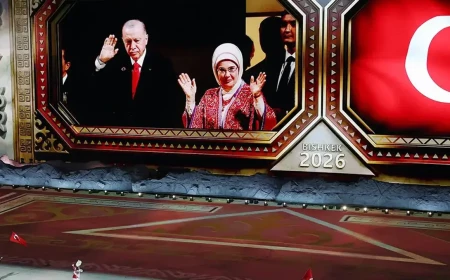 Emine Erdoğan Bişkek’te Dünya Göçebe Oyunları açılışına katıldı
