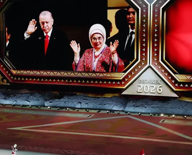 Emine Erdoğan Bişkek’te Dünya Göçebe Oyunları açılışına katıldı